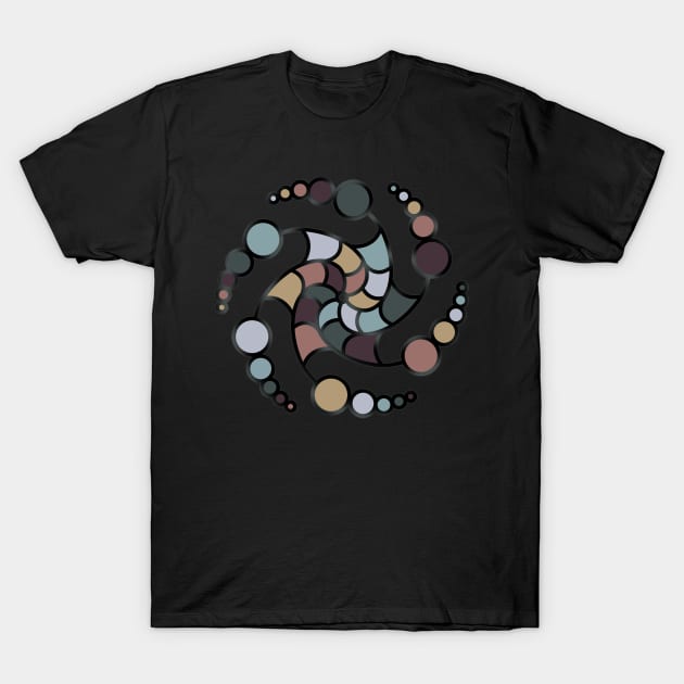 Mandala with Earth Tones T-Shirt by ddtk